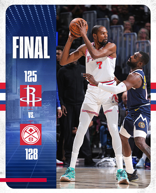 12月16日 NBA常规赛 火箭vs掘金 全场录像及集锦