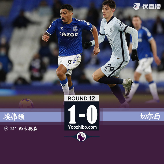 <a href=/zuqiubofang/chelsea/ target=_blank class=infotextkey>切尔西</a>0-1埃弗顿