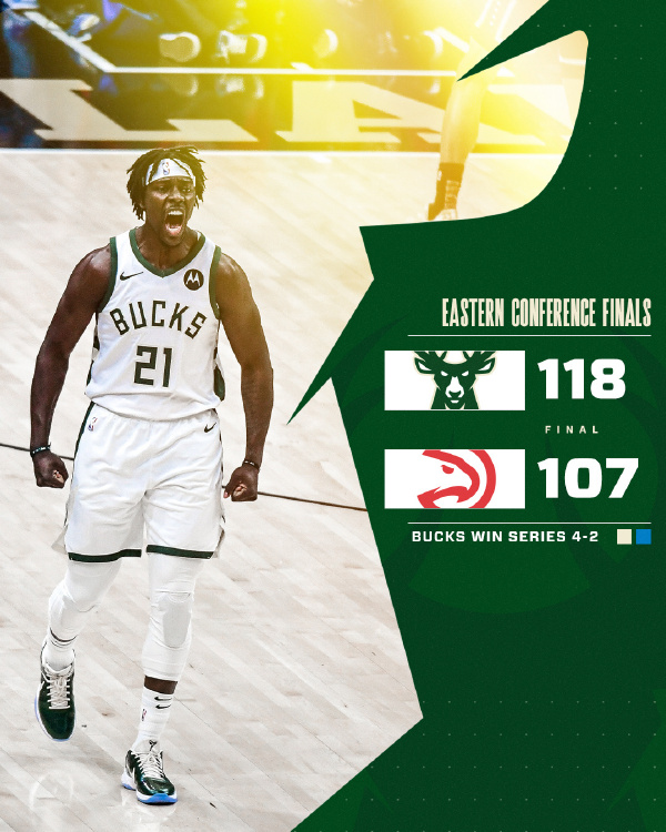 雄鹿118-107击败老鹰 米德尔顿32+7 霍勒迪27+9+9 杨复出14+9